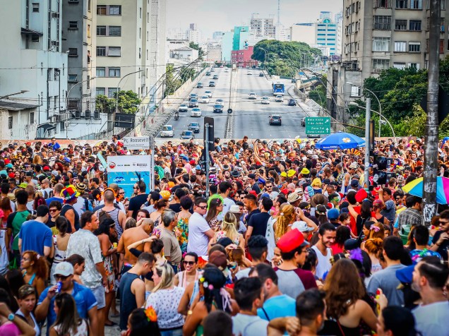 O Bloco do Desmanche desfilou da Rua Augusta até o Vale do Anhangabaú, na região central de São Paulo, neste domingo (07)