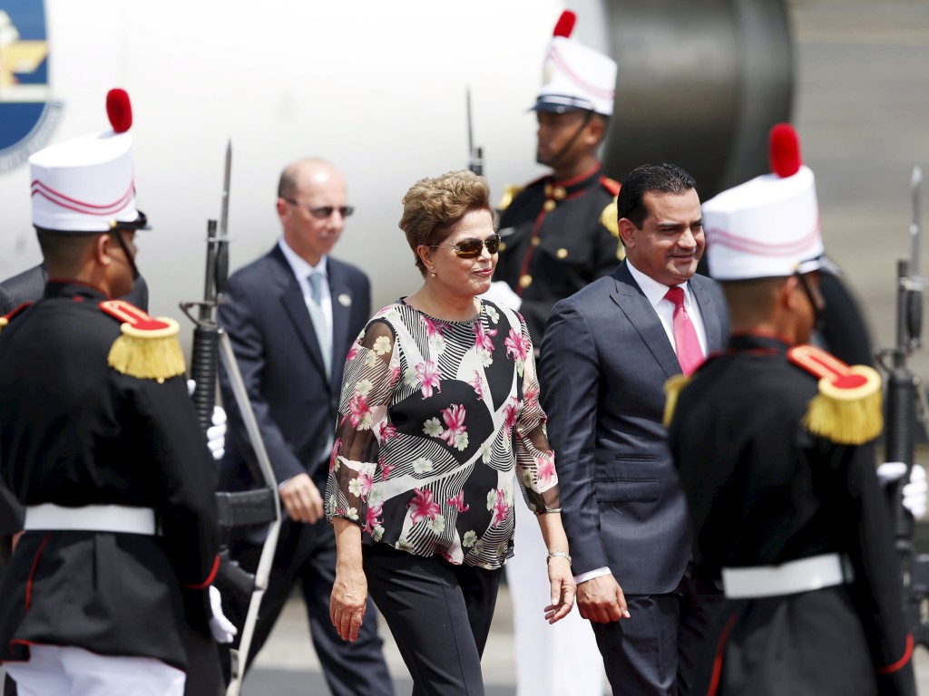 A presidente Dilma Rousseff chegou ao Panamá para participar da VII Cúpula das Américas