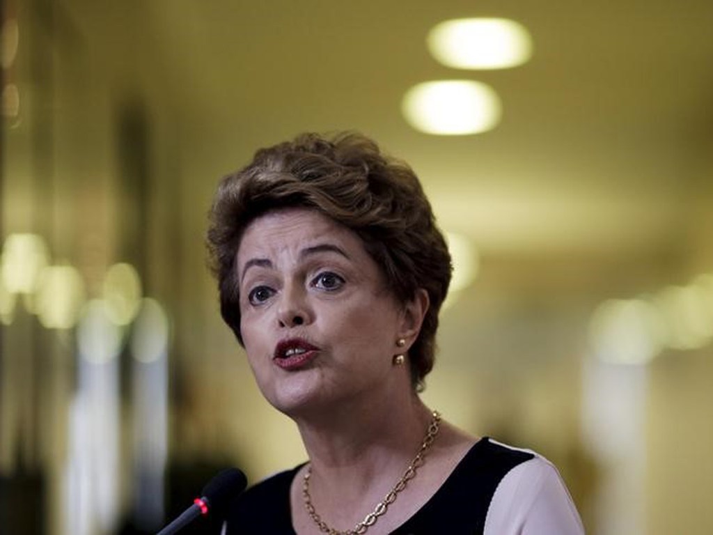 Presidente Dilma durante entrevista no Palácio do Planalto - 07/12/2015
