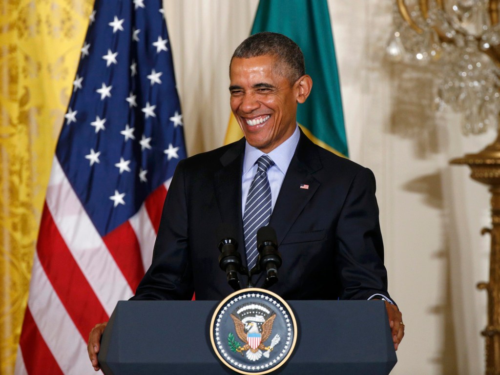 O presidente dos EUA, Barack Obama, fala durante coletiva na Casa Branca, em Washington