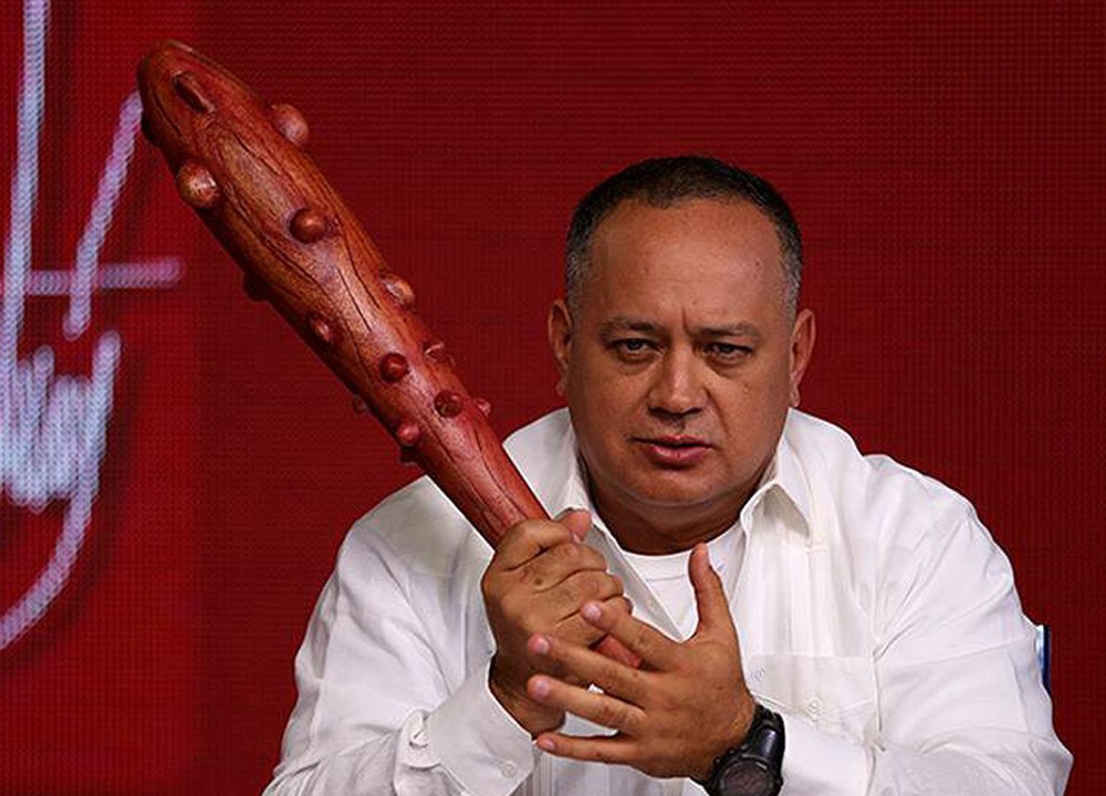 Diosdado Cabello em seu programa “Con el Mazo Dando”