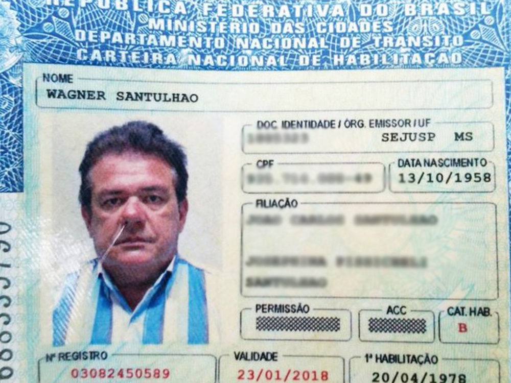 O brasileiro Wagner Santulhão, de 56 anos, morto pela polícia na cidade de Loma Alta a cerca de 113 quilômetros de Santa Cruz de la Sierra