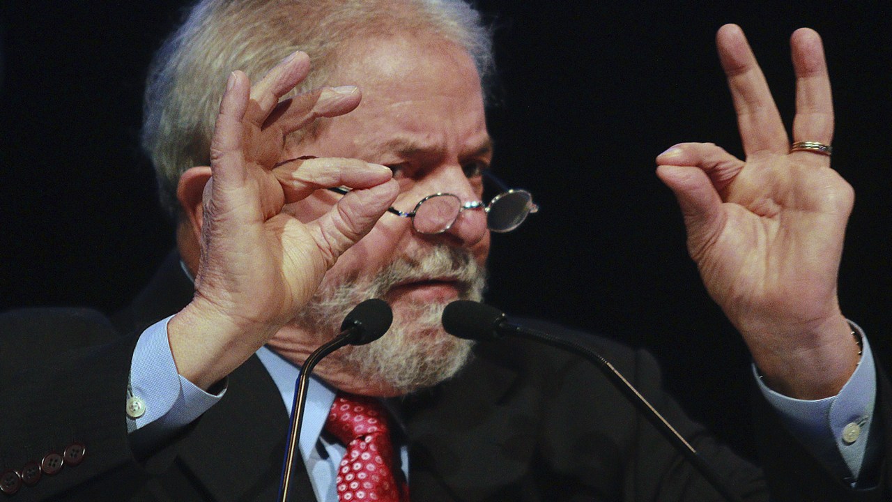 O ex-presidente Lula discursa durante Congresso Internacional de Responsabilidade Social em Buenos Aires, na Argentina - 10/09/2015