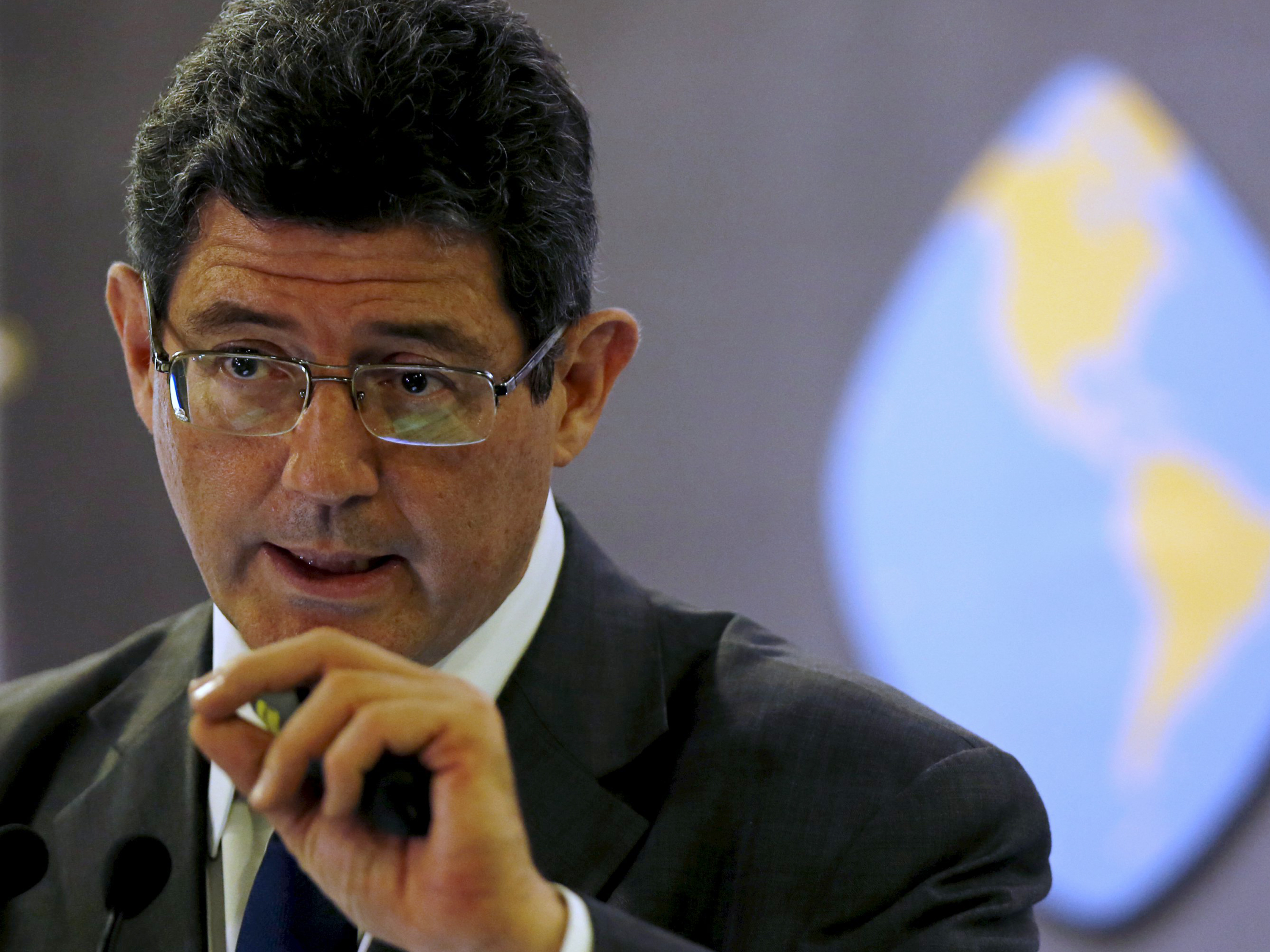O ministro da Fazenda Joaquim Levy durante almoço com empresários em São Paulo - 12/06/2015