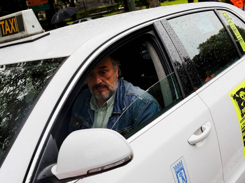 Protesto em Madri, na Espanha - 14/10/2014