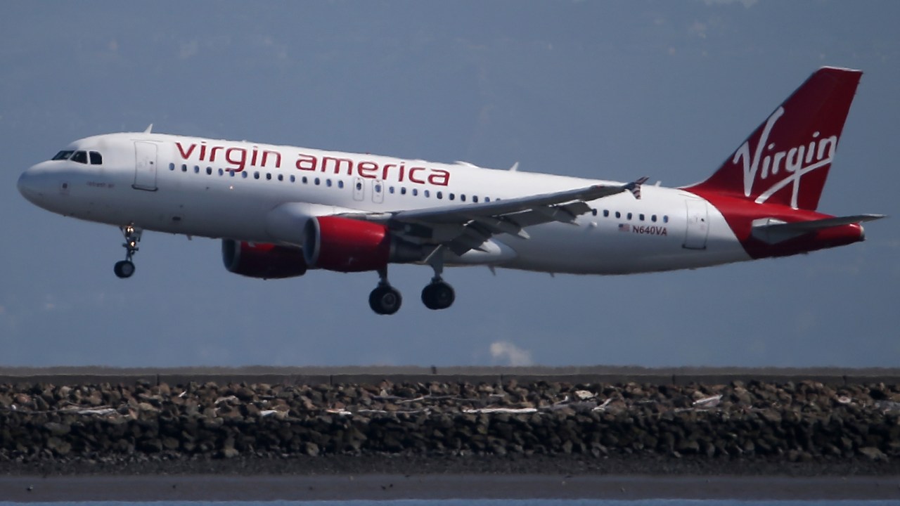 Virgin American, que começou a voar em 2007, é controlada pelo Virgin Group
