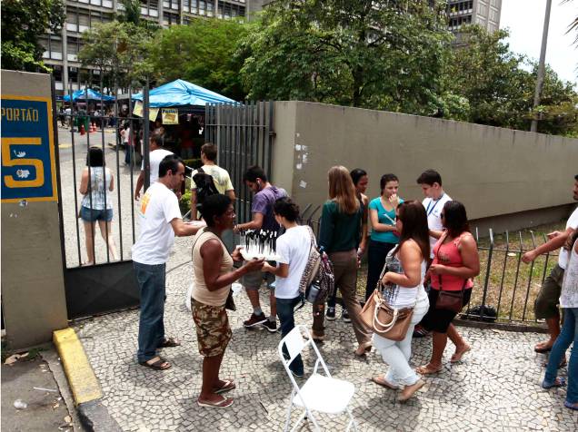 Movimentação no primeiro dia do Enem na Uerj Pavilhão Reitor João Lyra Filho, no Rio de Janeiro
