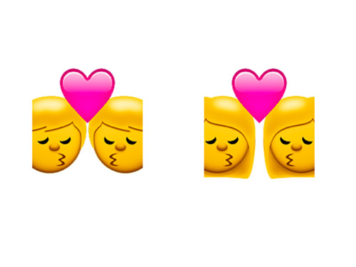 Emojis mostram casais do mesmo sexo