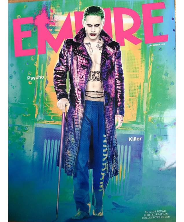 Capa da revista Empire revela o figurino do Coringa de Jared Leto