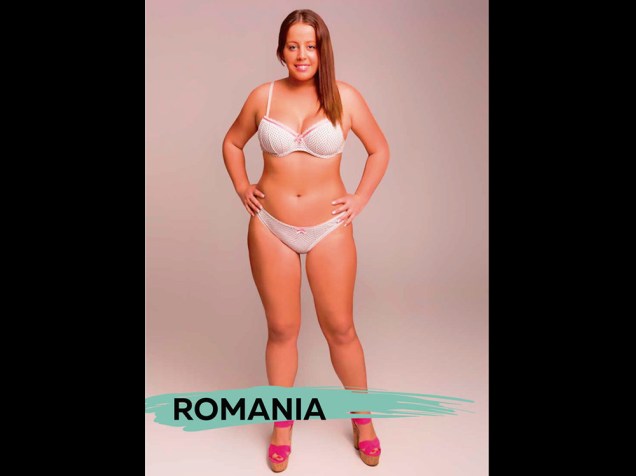 O corpo feminino ideal para a Romênia