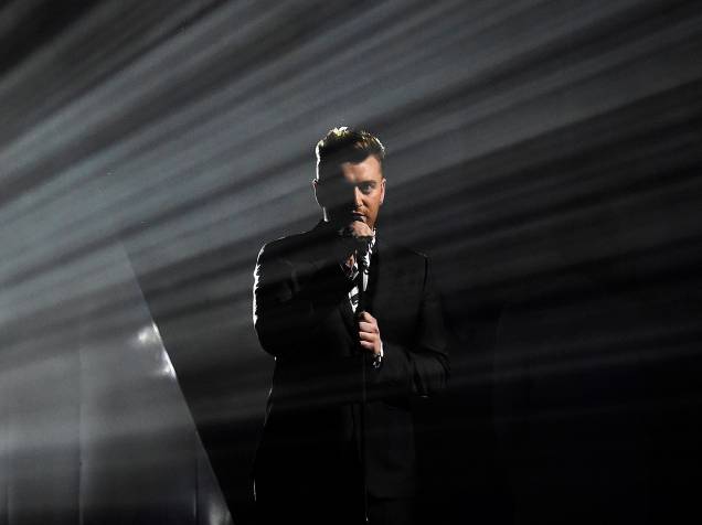 Sam Smith se apresenta durante o Brit Awards 2015 na O2 Arena em Londres - 25/02/2015