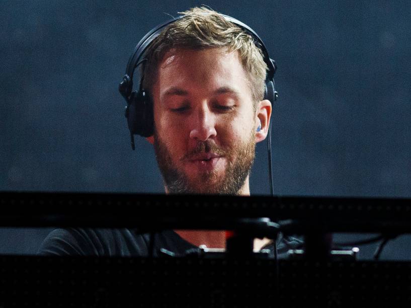 Calvin Harris durante o V Festival no Hylands Park, em Chelmsford, Inglaterra - 23/08/2015
