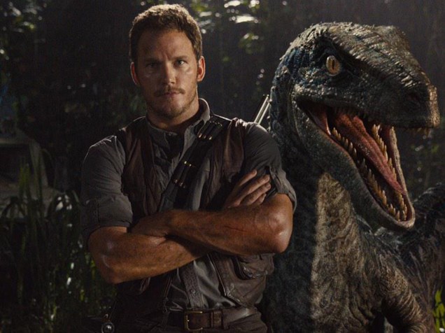 <p>Chris Pratt no filme ‘Jurassic World’ (2015)</p>