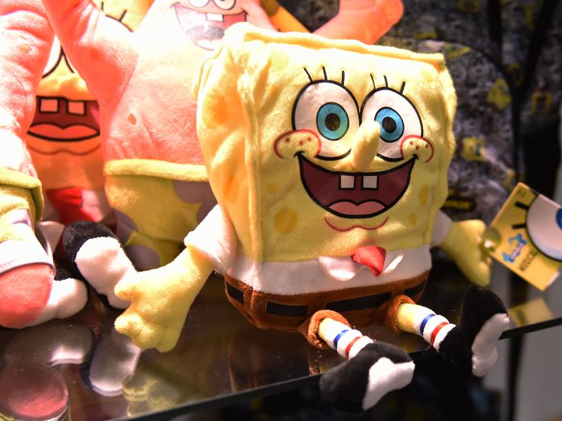 Estande do personagem Bob Esponja durante a Comic Con Experience 2014 em São Paulo