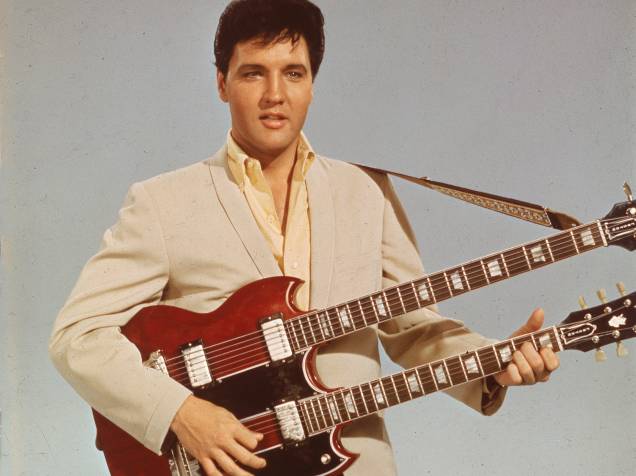 Elvis Presley, em um retrato na década de 50 Elvis Presley, em um retrato na década de 50