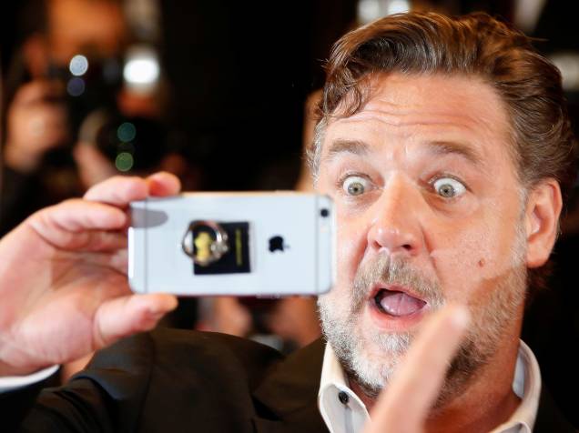 Ator Russell Crowe, chega ao Festival Internacional de Cinema de Cannes, na França, para a exibição do filme The Nice Guys- 15/05/2016