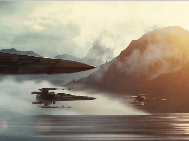 Frame do trailer que foi lançado nesta sexta (28) do filme Star Wars: Episódio VII