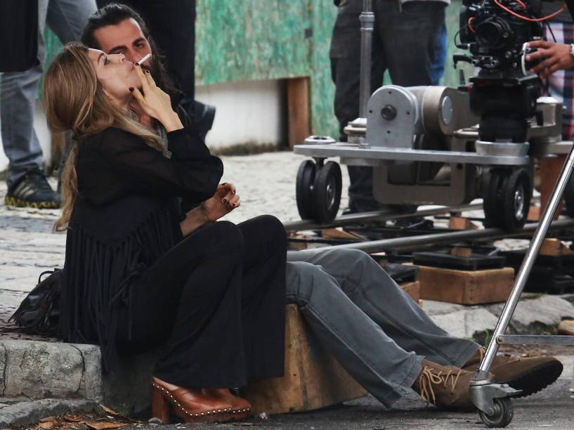 Grazi Massafera grava cenas ‘se drogando’ na novela ‘Verdades Secretas’ da Globo, na Barra da Tijuca, Rio de Janeiro
