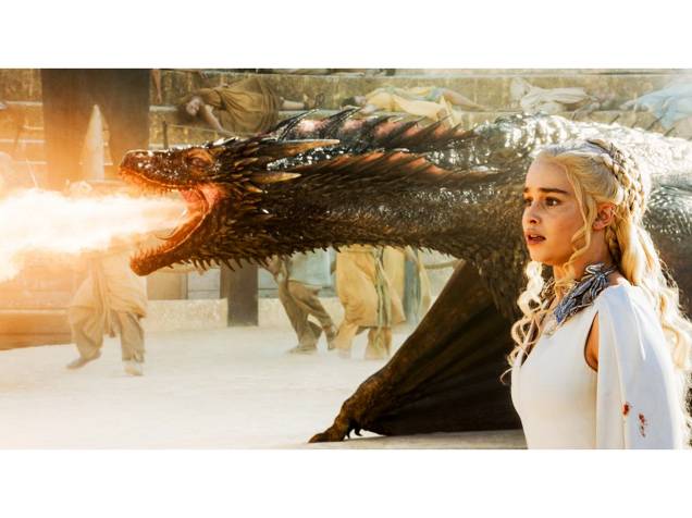 Daenerys Targaryen (Emilia Clarke) na 5ª temporada de Game of Thrones
