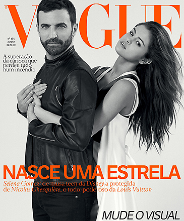 A cantora Selena Gomez, na capa da revista Vogue