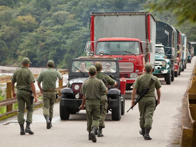 Cena da série Narcos da Netflix