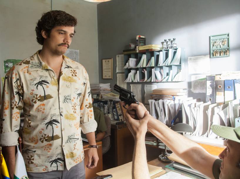 Wagner Moura como Pablo Escobar em Narcos