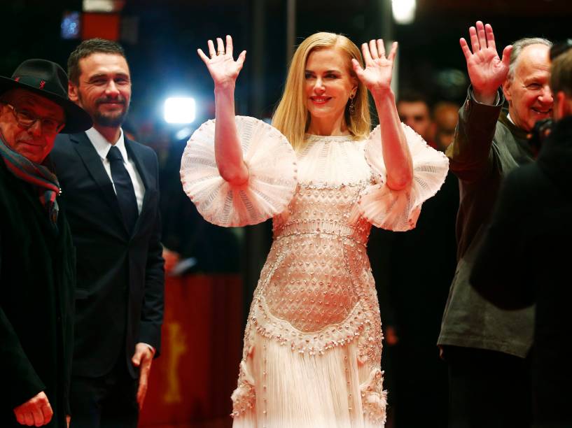 (E/D): Diretor Dieter Kosslick, os atores James Franco e Nicole Kidman e o diretor Werner Herzog chegam para a exibição do filme A Rainha do Deserto no 65º Festival Internacional de Cinema de Berlim - 06/02/2015
