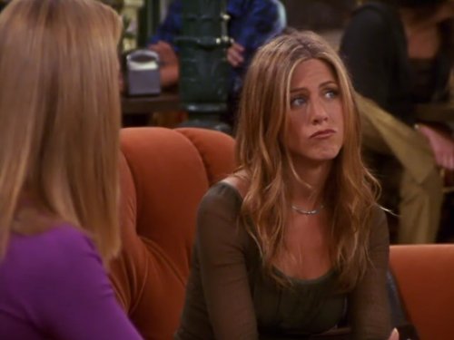 Rachel (Jennifer Aniston) em Friends