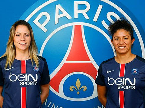 A zagueira Érika e a atacante Cristiane foram anunciadas, nesta quarta-feira (19) , como reforços do Paris Saint-Germ