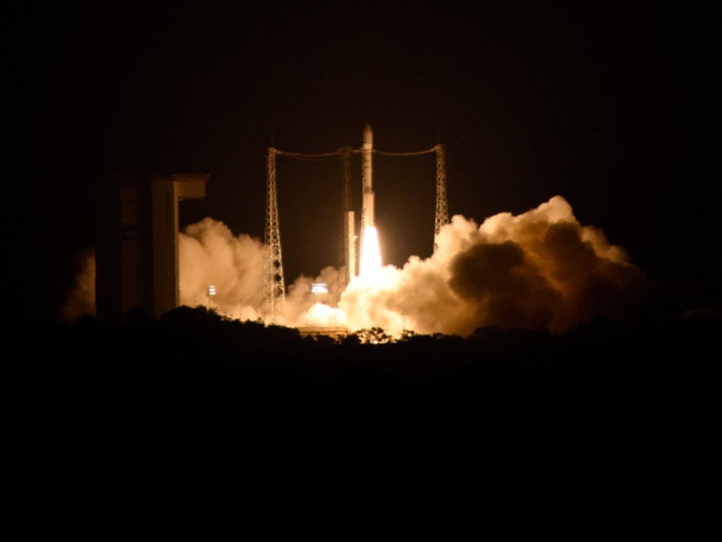 Lançamento do satélite LISA Pathfinder, da Agência Espacial Europeia (ESA), nesta quinta-feira (3), base espacial de Kourou, na Guiana Francesa