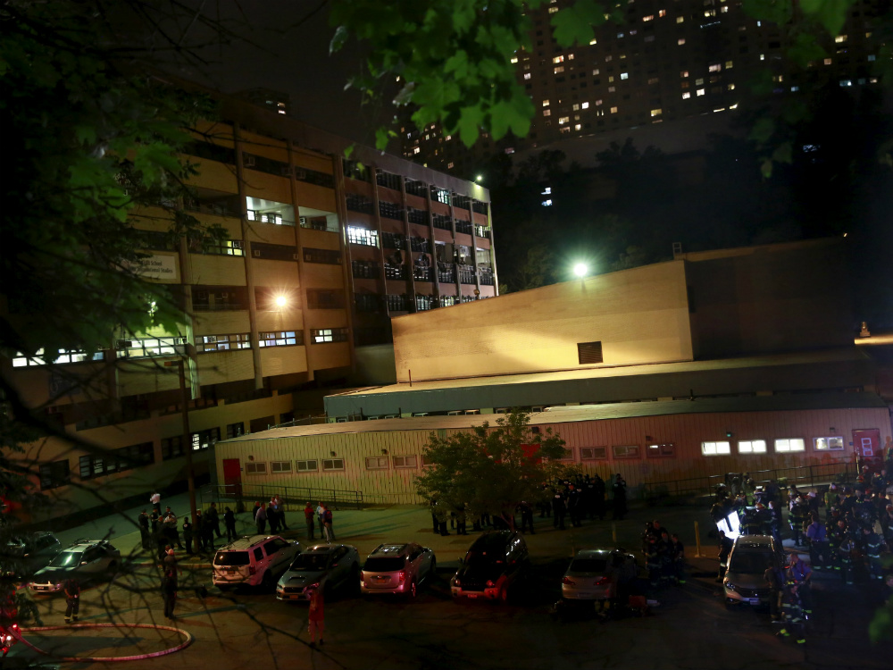 A escola de ensino médio John F. Kennedy, no Bronx, em Nova York