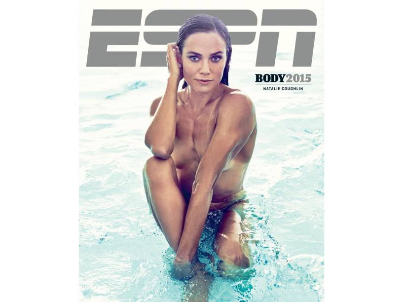 Capa da ESPN Body Issue, com a nadadora Natalie Coughlin