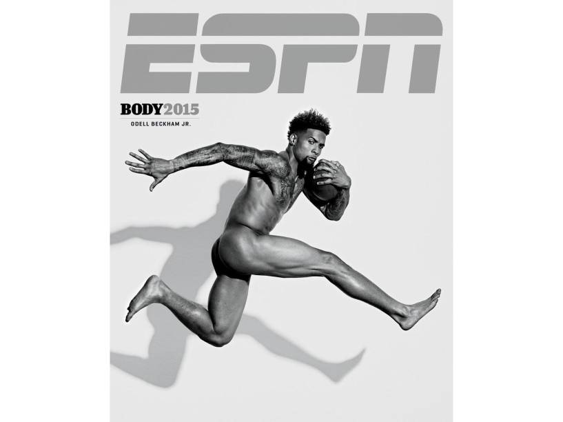 Capa da ESPN Body Issue, com o atleta do New York Giants Odell Beckham Jr.