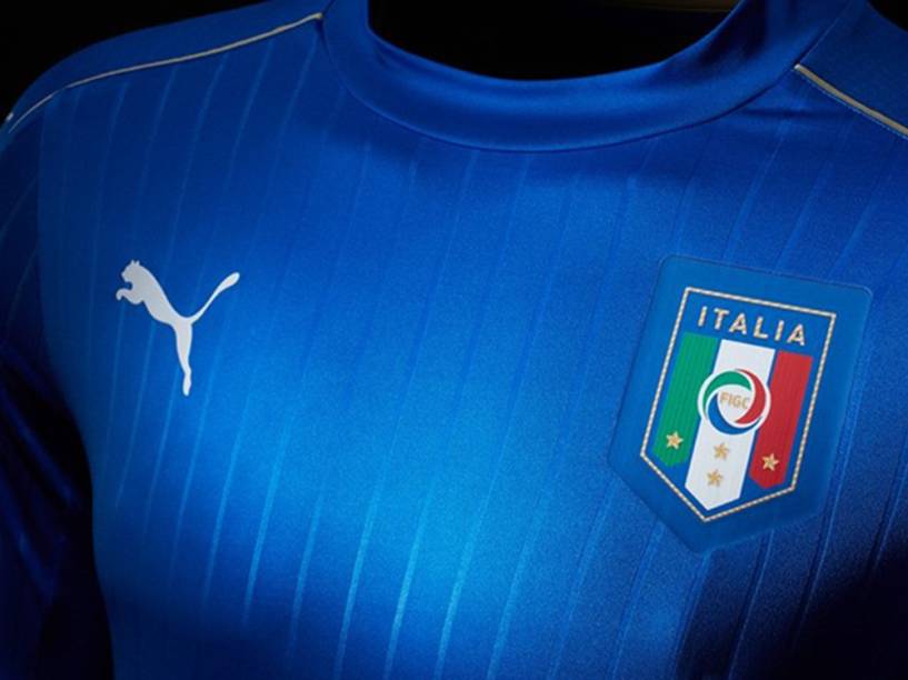 Nova camisa da seleção italiana foi lançada no Palazzo Vecchio, em Florença
