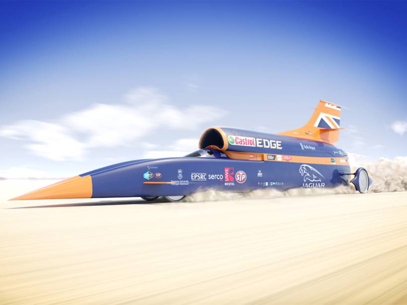O veículo supersônico Bloodhound SSC