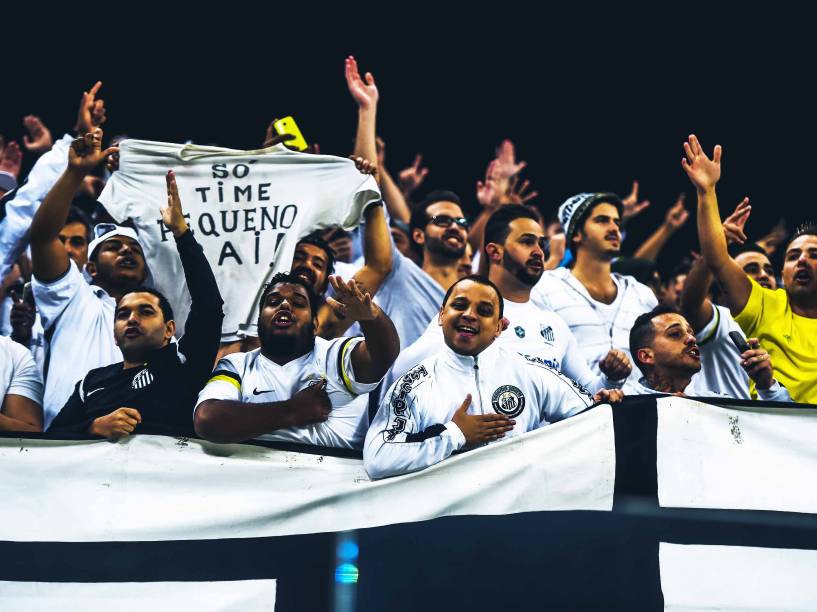 Partida entre Corinthians e Santos, nesta quarta-feira (26) na Arena Corinthians na zona leste de São Paulo, válida pela Copa do Brasil