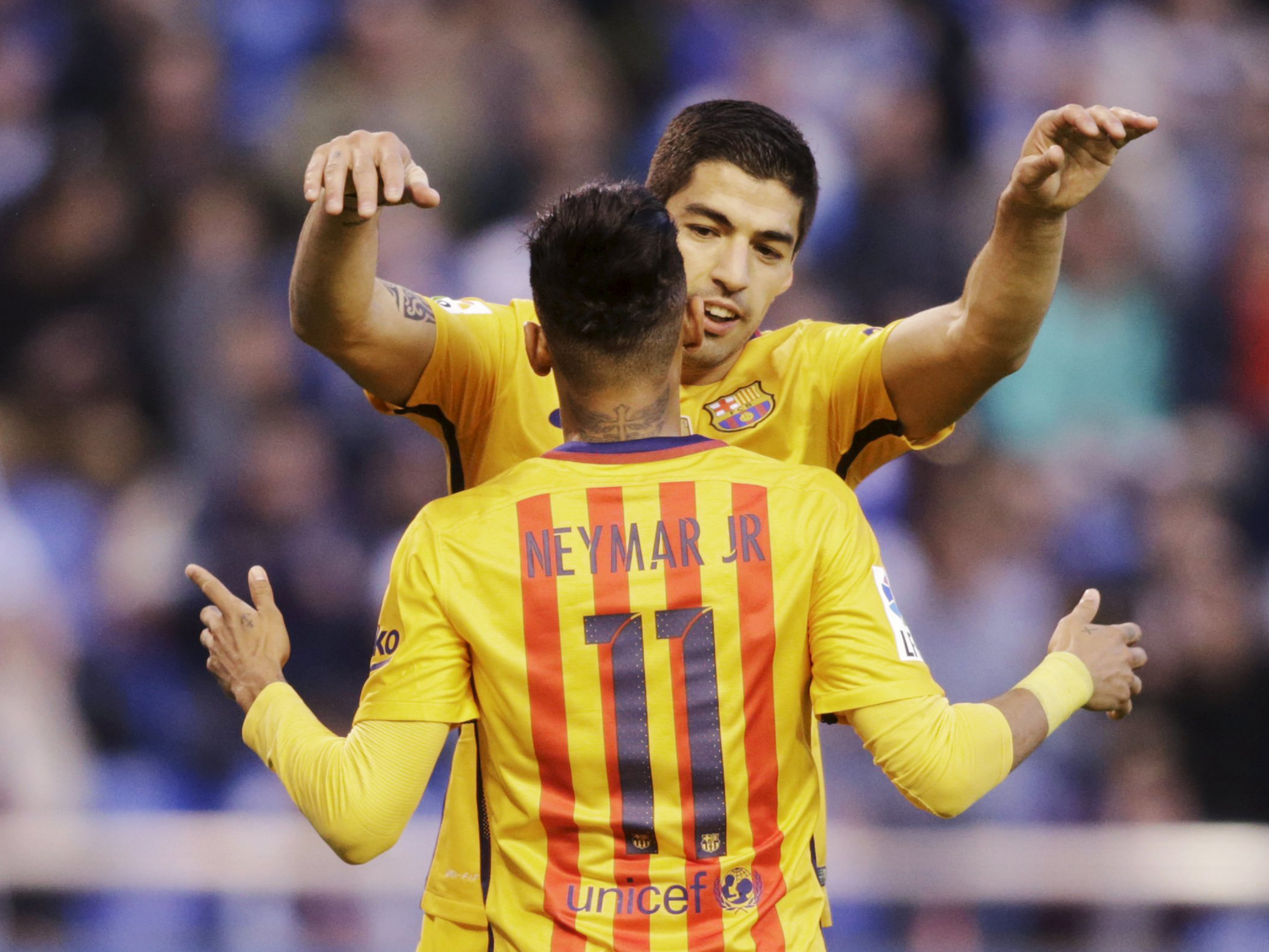 Neymar e Luis Suárez