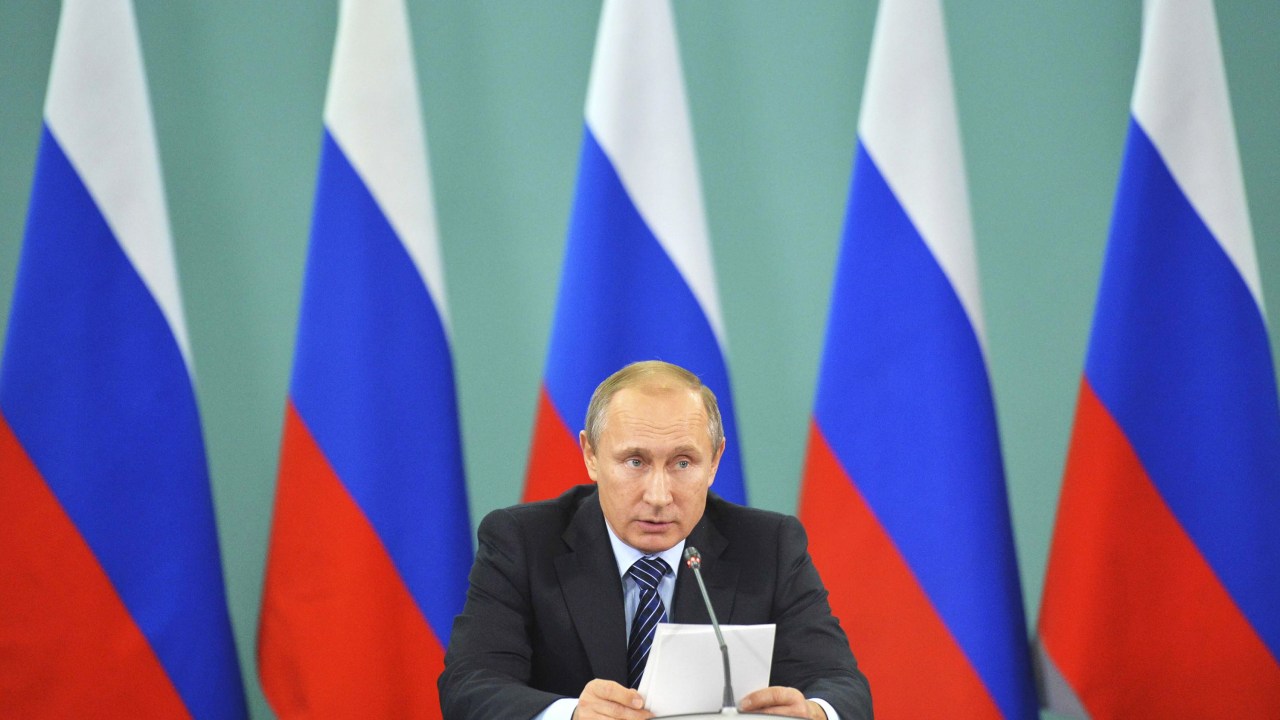O presidente russo, Vladimir Putin: país aumenta ofensiva contra focos de terrorismo na Síria