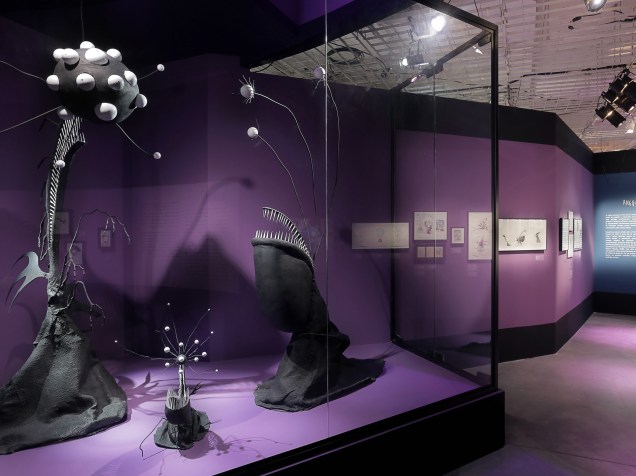 Esculturas da seção Angústia na mostra O Mundo de Tim Burton<br>