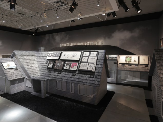 Seção Projetos não Realizados na exposição O Mundo de Tim Burton