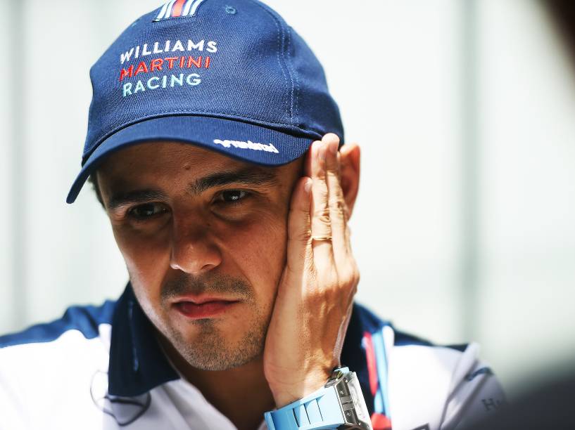 Felipe Massa durante o primeiro dia de preparação para o GP Brasil, em Interlagos, São Paulo