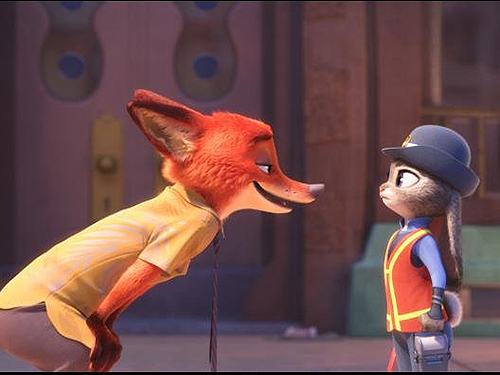 Nick e Judy, os protagonistas de Zootopia, novo filme da Disney