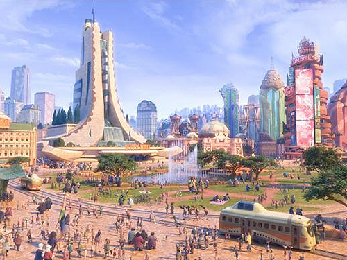A cidade de Zootopia, que dá nome ao novo filme da Disney