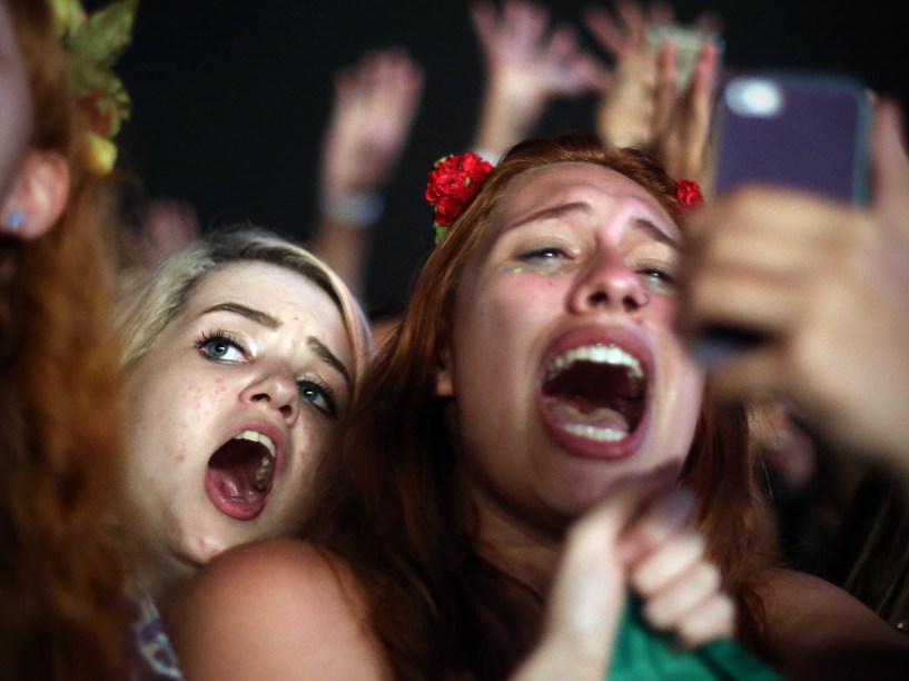 Público da banda Florence and The Machine no segundo dia do Festival Lollapalooza Brasil 2016
