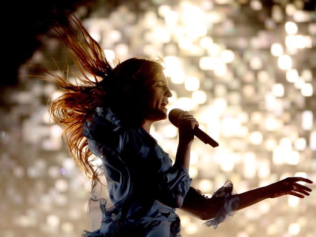 Apresentação da banda Florence and The Machine no segundo dia do Festival Lollapalooza Brasil 2016