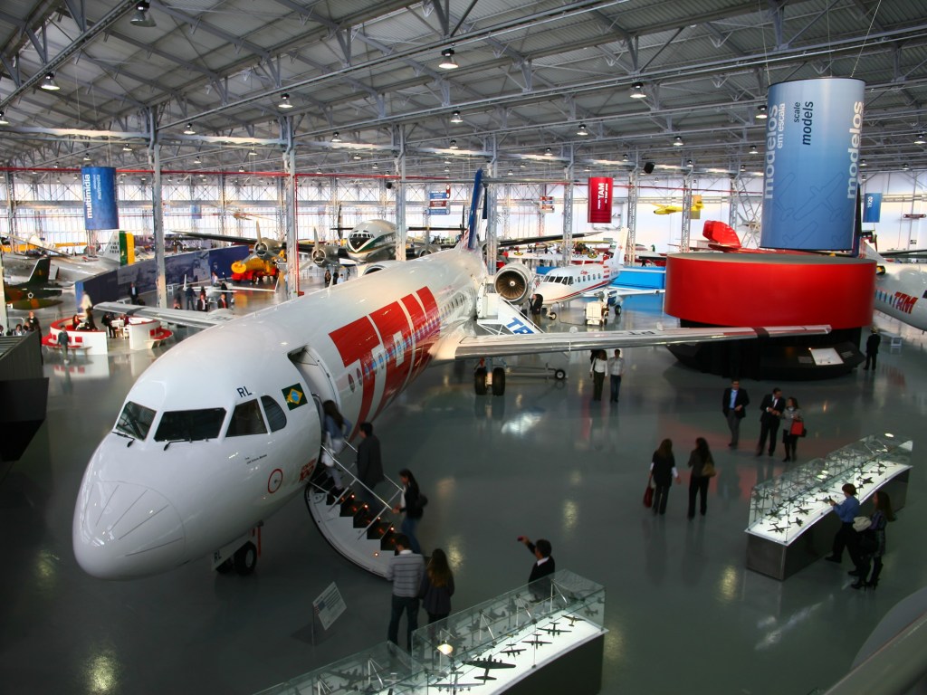 Fokker 100 no museu da TAM
