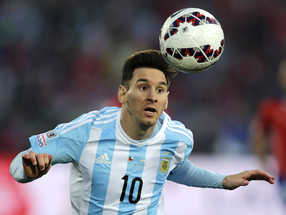 Messi na final da Copa América realizada no Chile