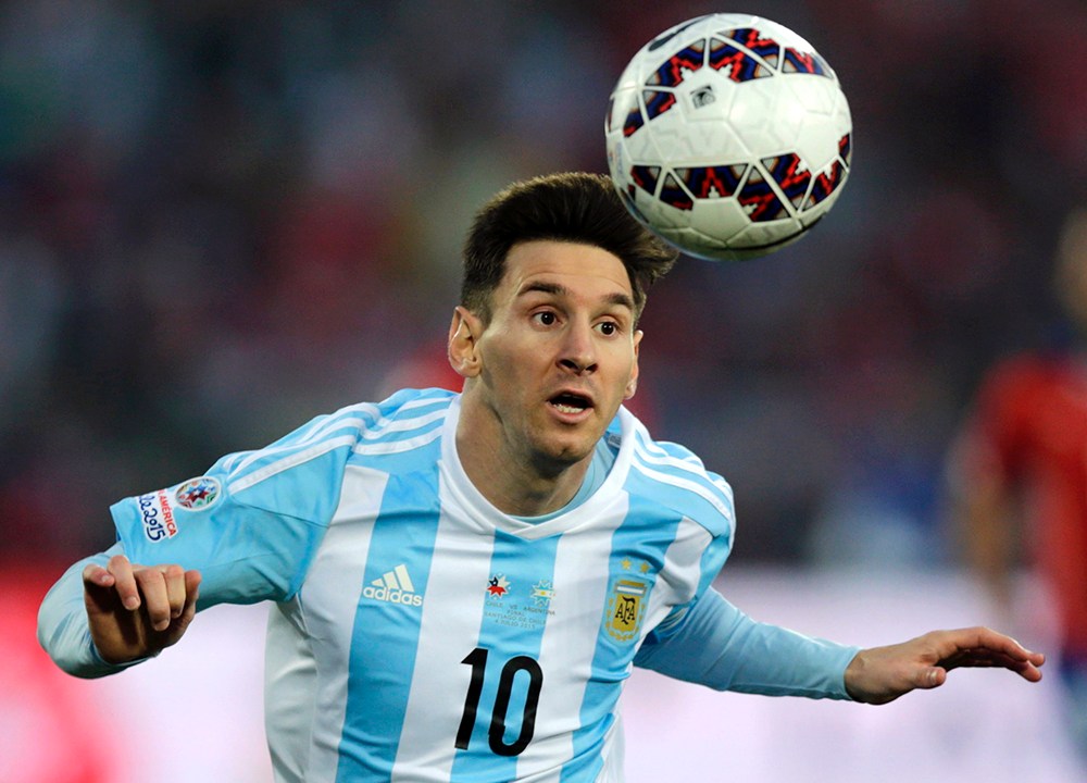 Messi na final da Copa América realizada no Chile