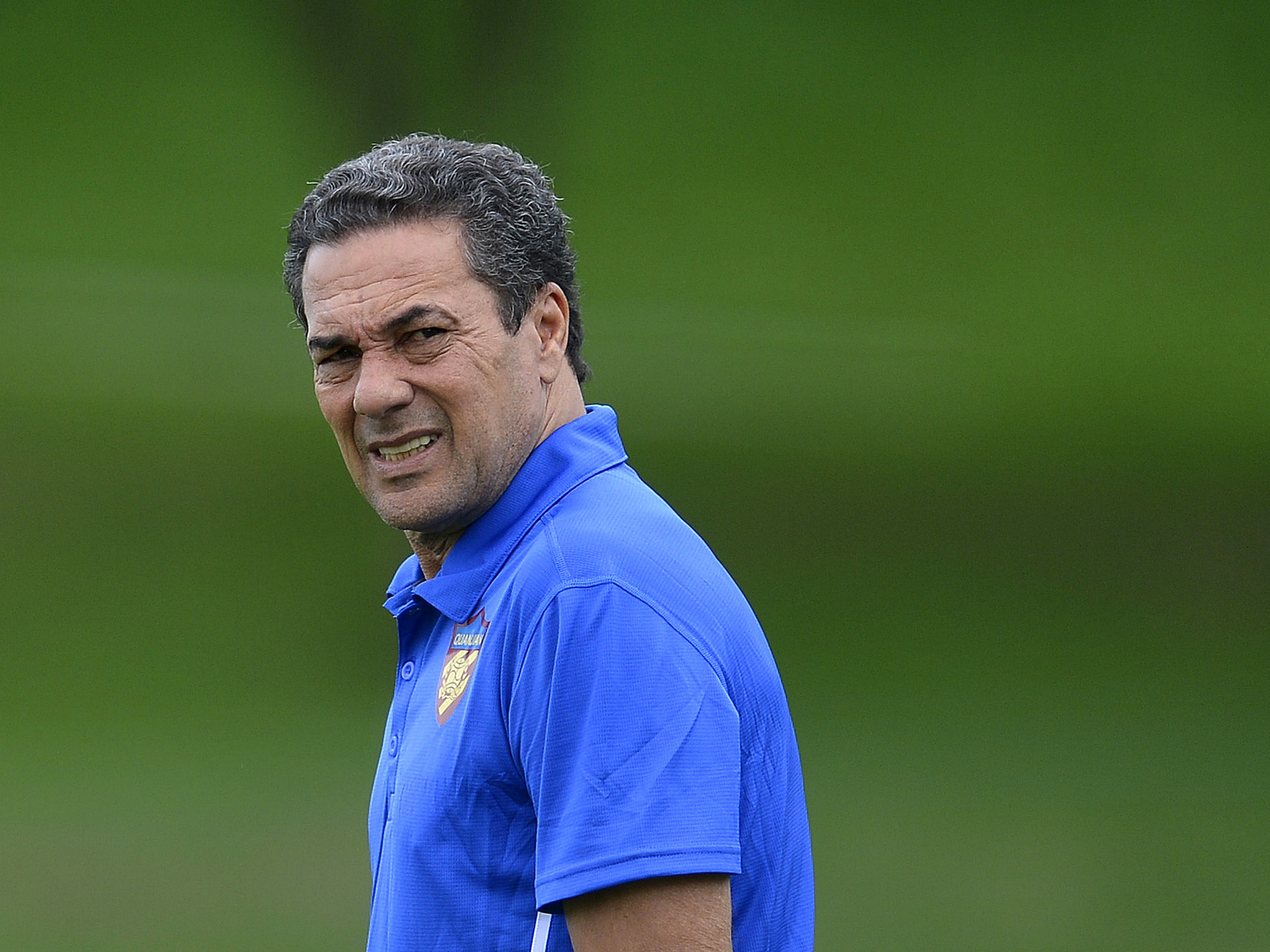 O técnico Vanderlei Luxemburgo, do Tianjian Quanjian da China, durante pré-temporada da equipe em Atibaia