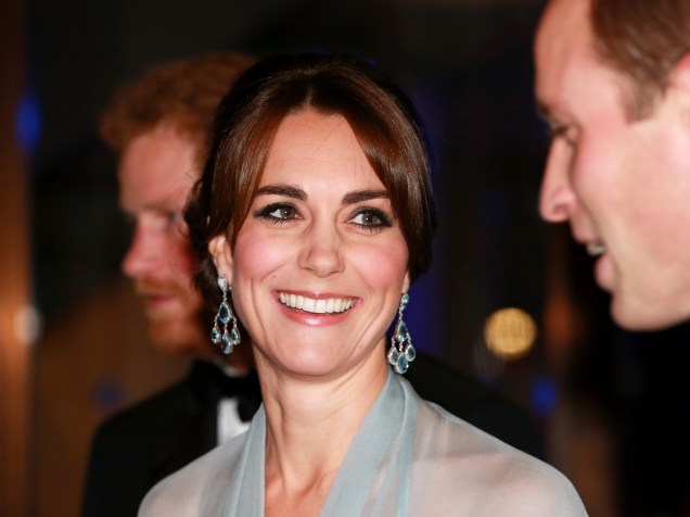 A duquesa de Cambridge, Kate Middleton durante première de ‘007